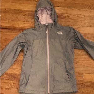 North face girls  size medium rain jacket